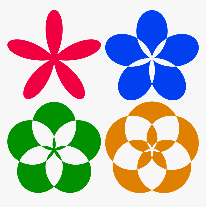 Mathematical Polar Equation Flowers Plant Greenery - Geometric Patterns In Mathematics, HD Png Download