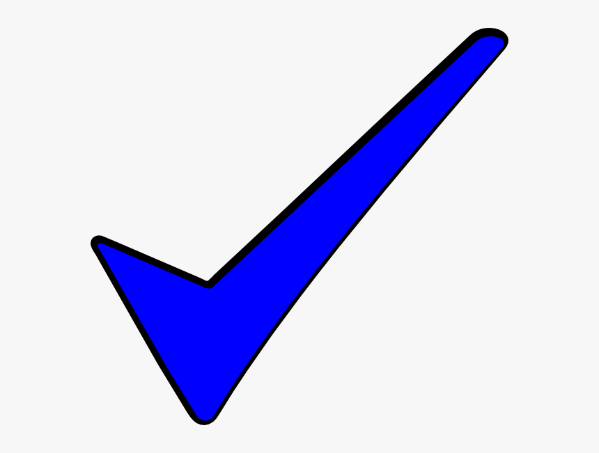 Blue Checkmark Png - Blue Tick, Transparent Png