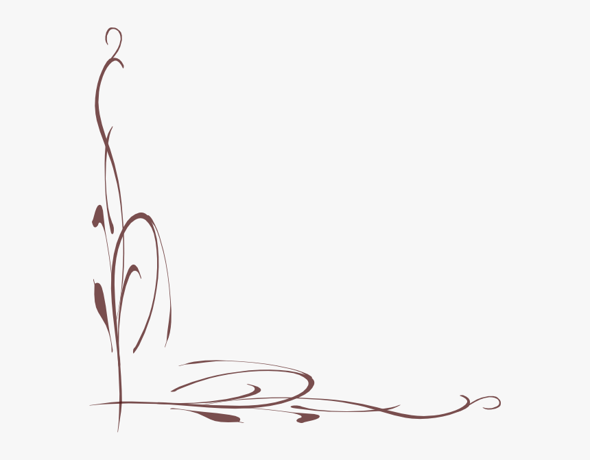 Brown Vine Svg Clip Arts - Calligraphy, HD Png Download