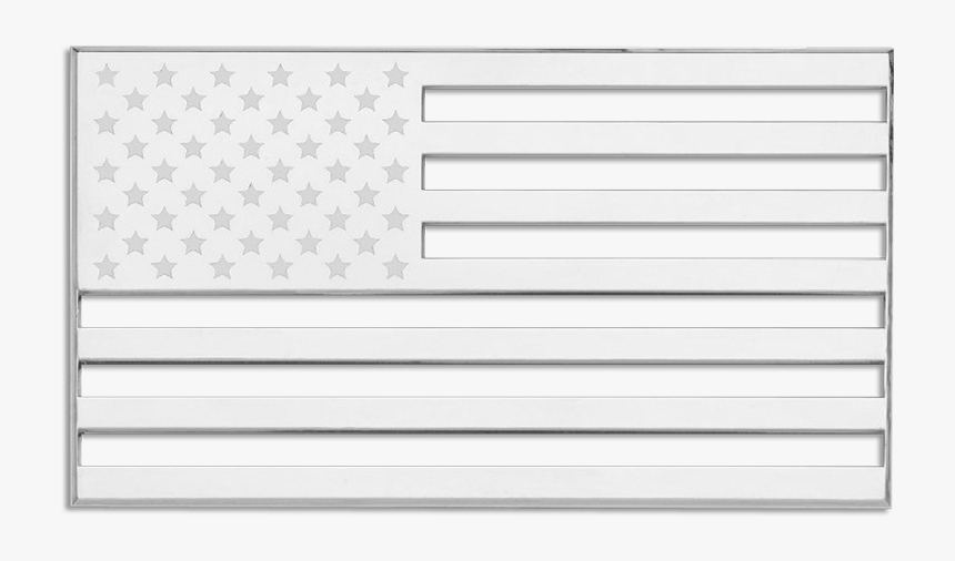 Cruiser Accessories American Flag Auto Decal - Bandera Americana Blanco Y Negro, HD Png Download