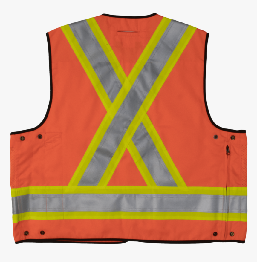Work King Safety By Tough Duck Mens Surveyor Safety - Vest, HD Png Download
