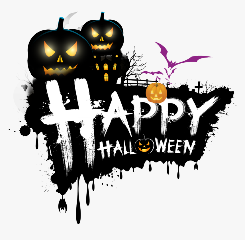 Halloween Tree Happy,halloween The Holiday Happy Clipart - Happy Halloween Png, Transparent Png