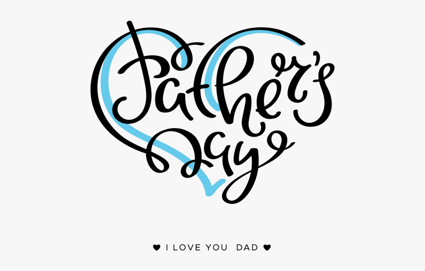 Clip Art Father Typography Dad Card - Transparent Background Father's Day, HD Png Download