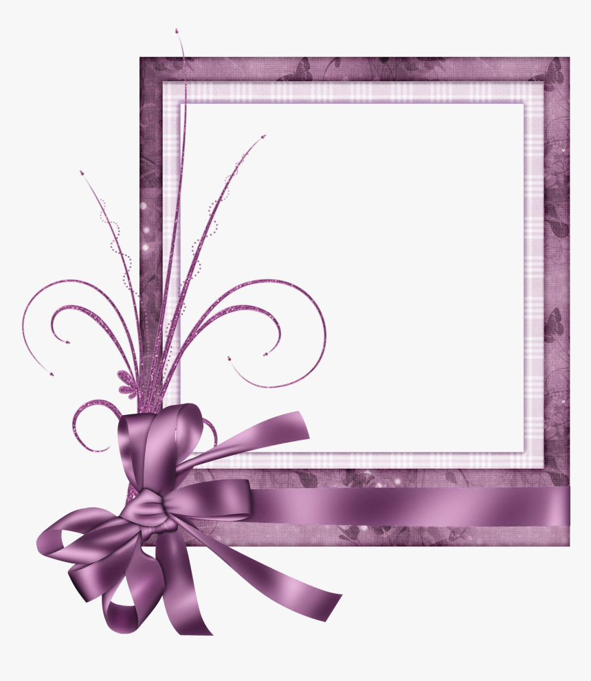 Cute Pink Transparent Frame - Pink Transparent Frame Border Designs, HD Png Download