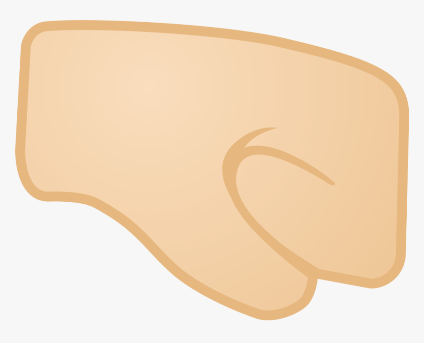 Right Facing Fist Light Skin Tone Icon, HD Png Download