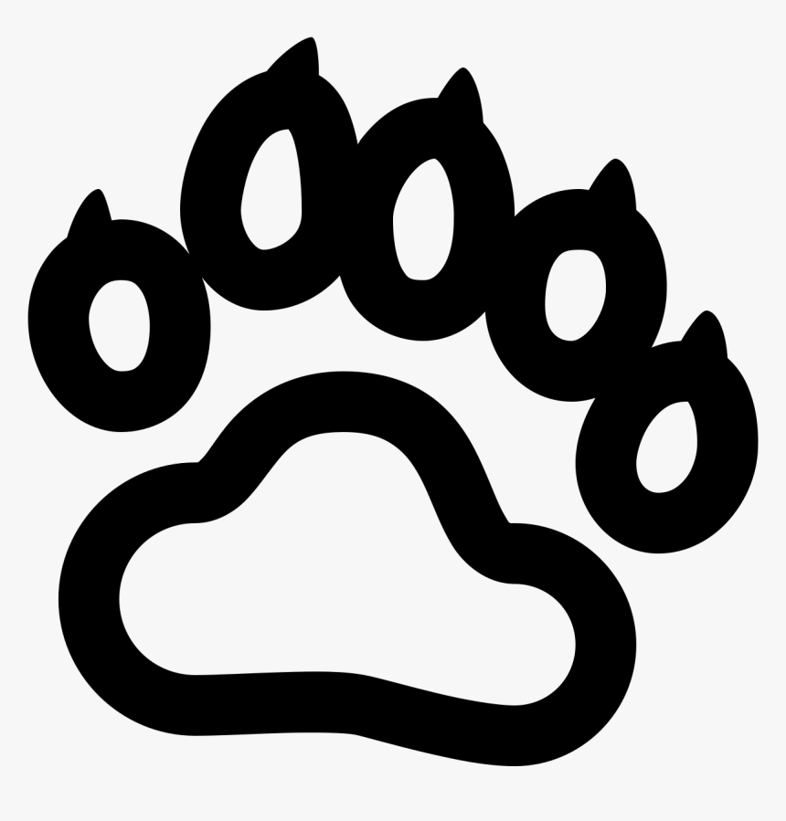 Bear Paw Print Png - Transparent Bear Paw Print, Png Download