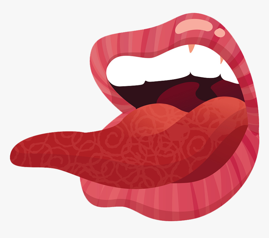 Cartoon Tongue Png - Illustration, Transparent Png