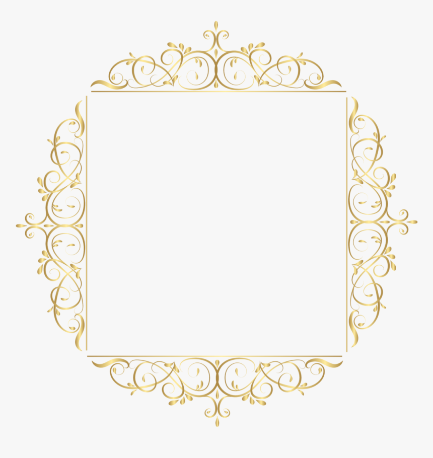 Decorative Borders Png Circle- - Circle, Transparent Png