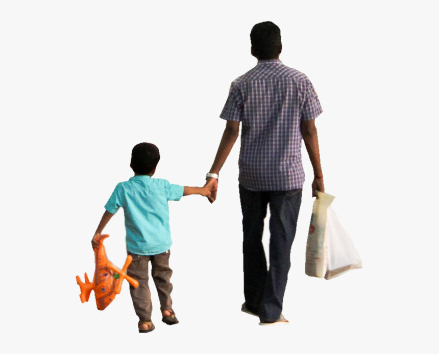 Kid Walking Png - Father And Son Png, Transparent Png