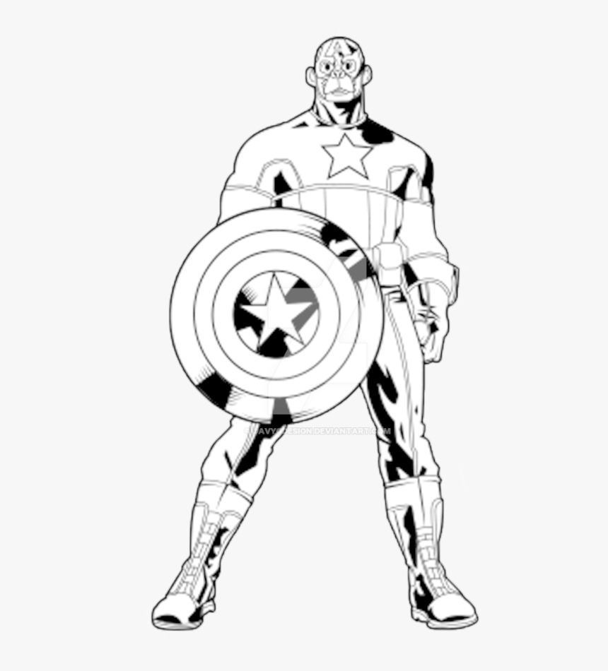 Picture Black And White Download Collection Of America - Captain America Black And White, HD Png Download
