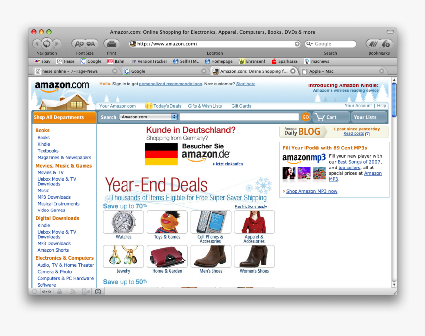 Amazon Website , Png Download - Icab Navegador, Transparent Png