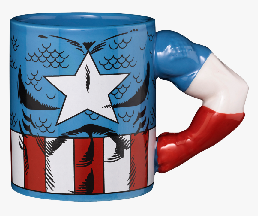 Captain America Arm Mug, HD Png Download