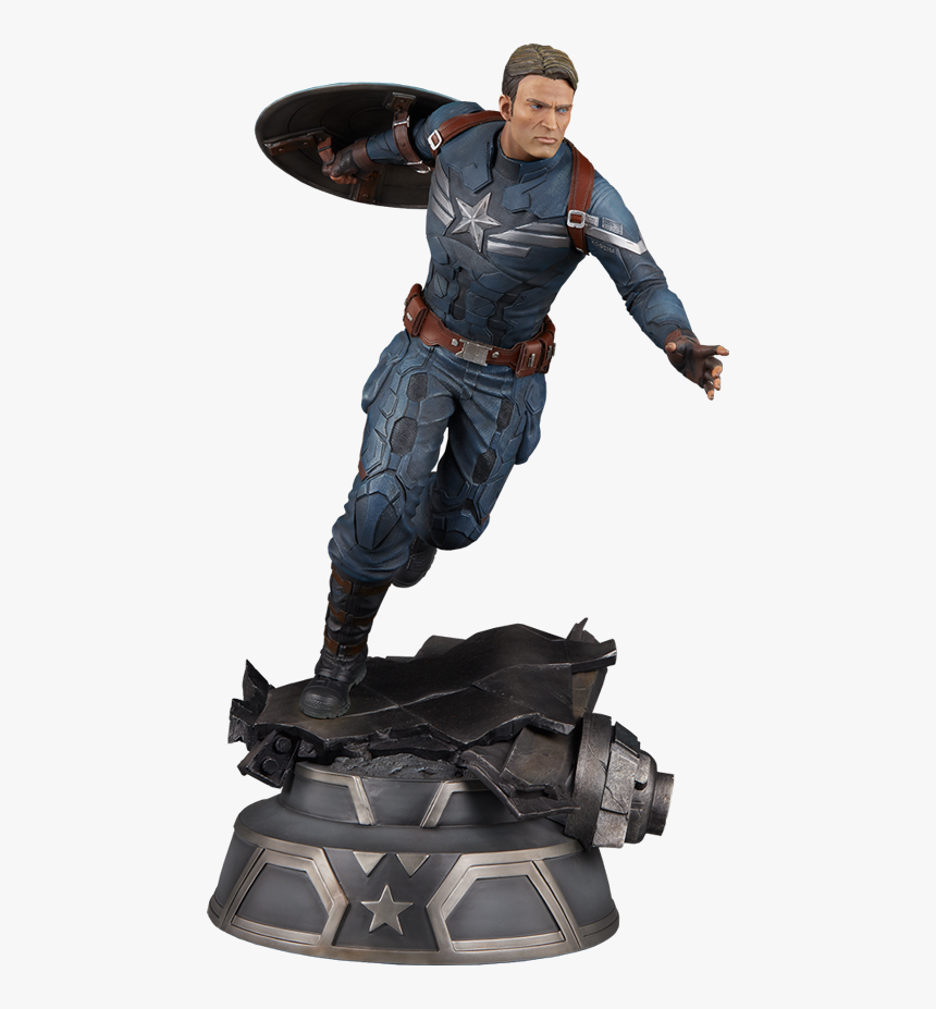 Captain America Premium Format™ Figure - Estátua Do Capitão América, HD Png Download
