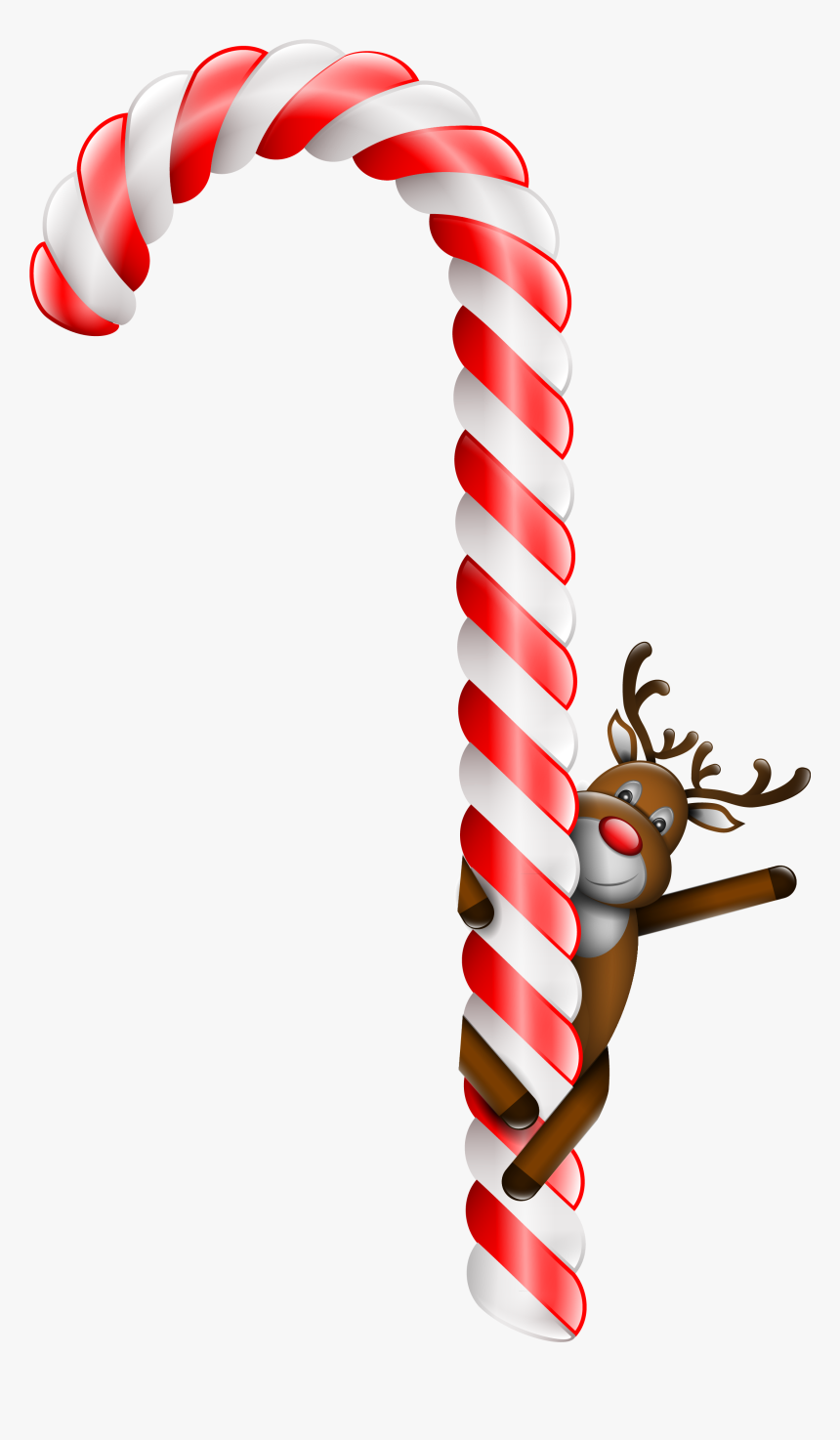 Candy Cane Stick Candy Lollipop Christmas Clip Art - Candy Canes Transparent Background, HD Png Download