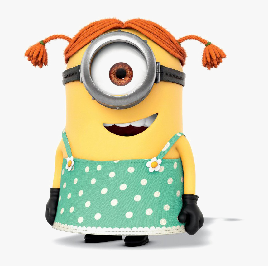 Single Minion Png High-quality Image - Stuart Minion Girl, Transparent Png