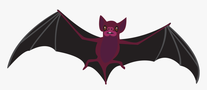 Vampire Bat Clip Arts - Gambar Kelelawar Terbang, HD Png Download