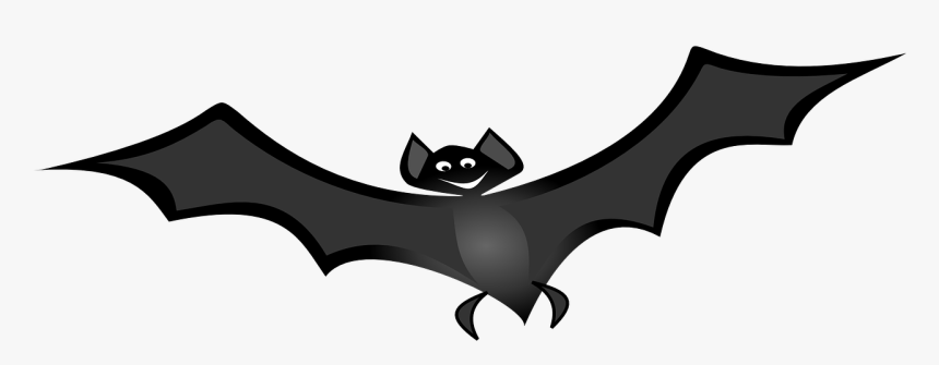 Bat Wing Clip Art - Funny Upside Down Bat Clipart, HD Png Download