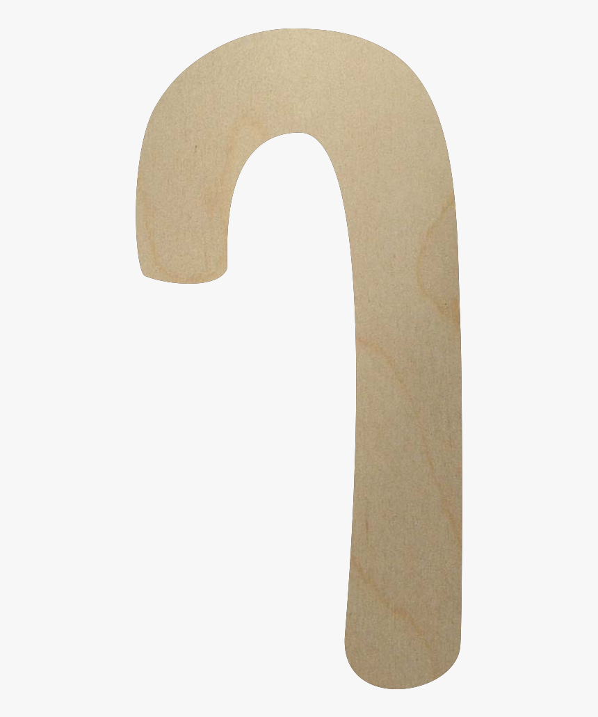 Wooden Candy Cane Shape - Wooden Candy Cane, HD Png Download