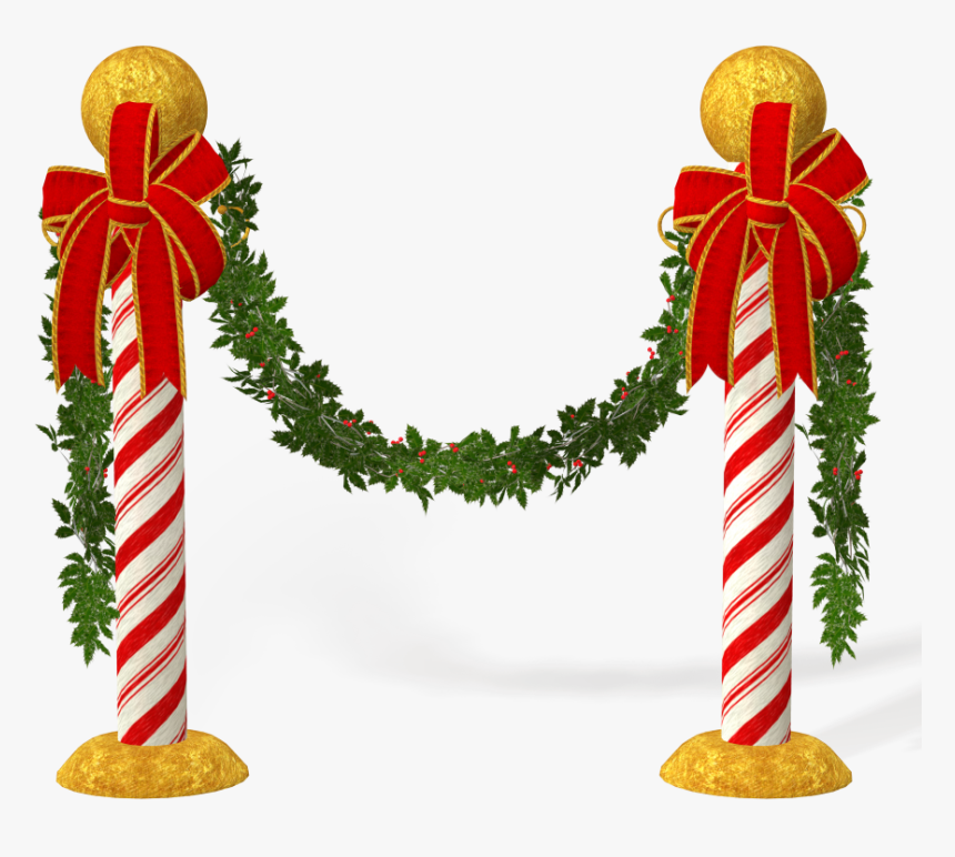 Clip Art Candy Cane Pole Candy Cane Pole Decoration, HD Png Download
