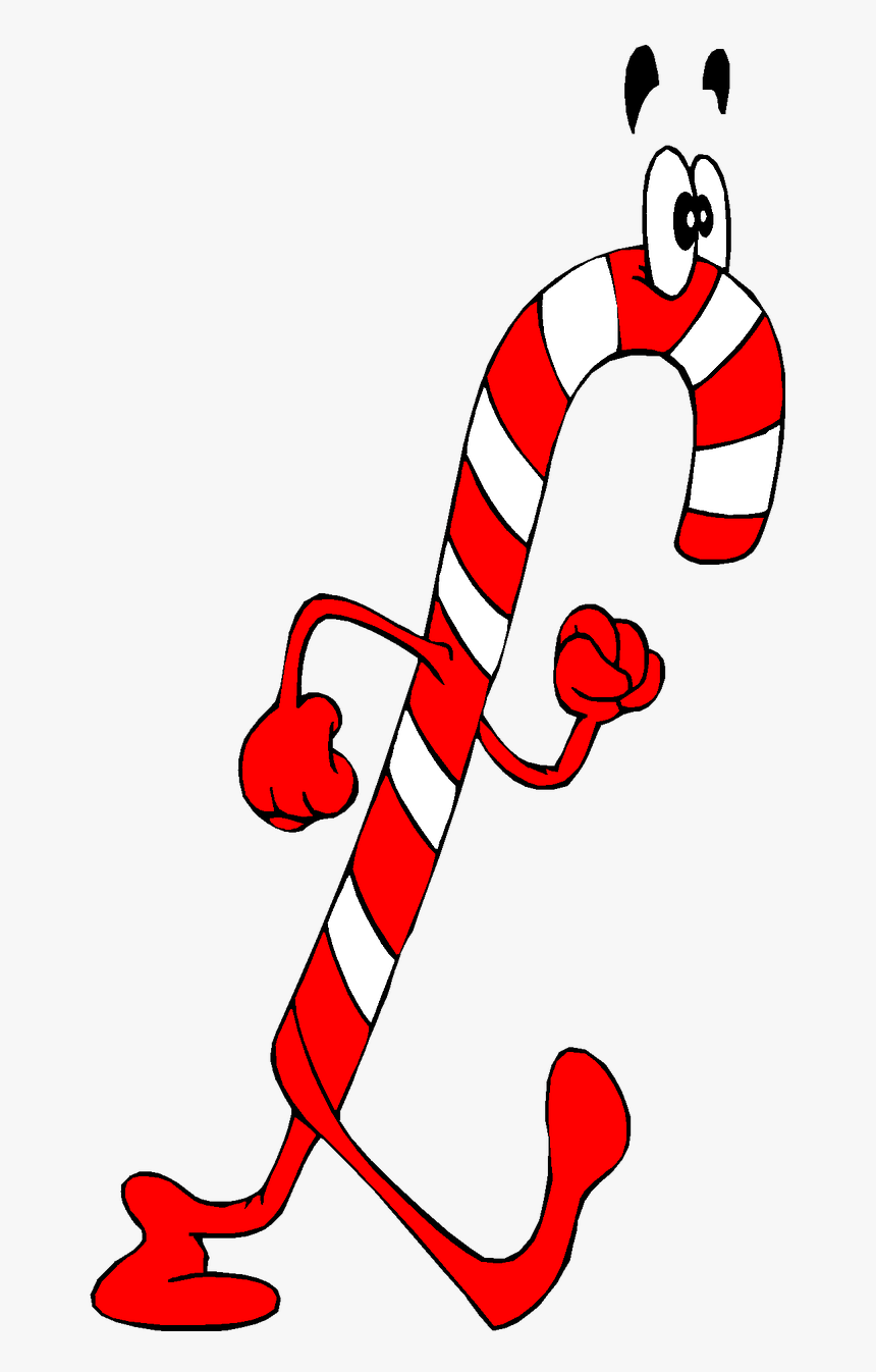Vacation, Christmas, Holiday, Clip Art, Candy Cane - Candy Cane Person Cartoon, HD Png Download