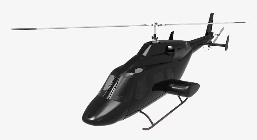 Helicopter, 3d, Render, 3d Render, Flying, Fly - Helicoptero Preto Png, Transparent Png