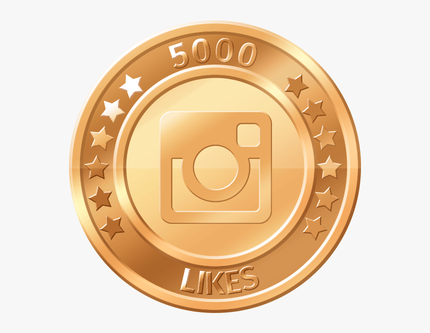 Get 5000 Instagram Likes - 1000 Gold Folowers Instagram Png, Transparent Png