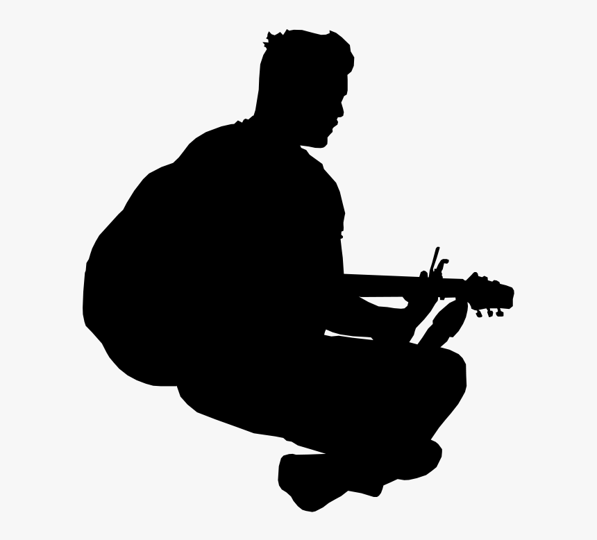 Silhouette White Clip Art - Silhouette Sitting People Png, Transparent Png