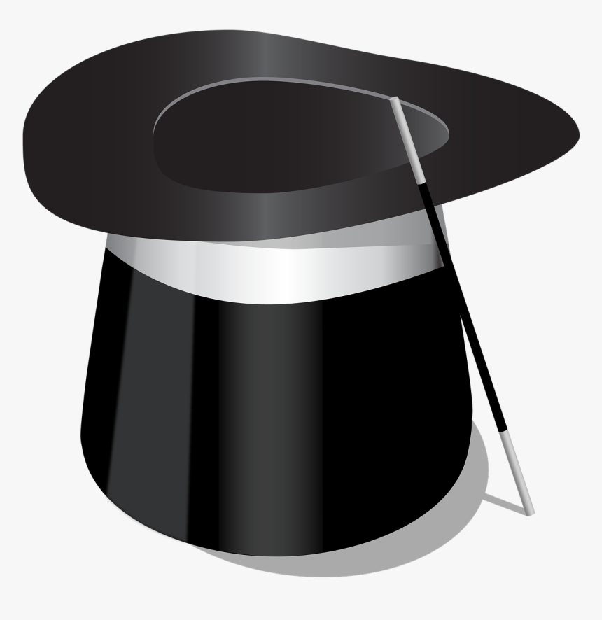 Black Top Hat Magic Hat, HD Png Download