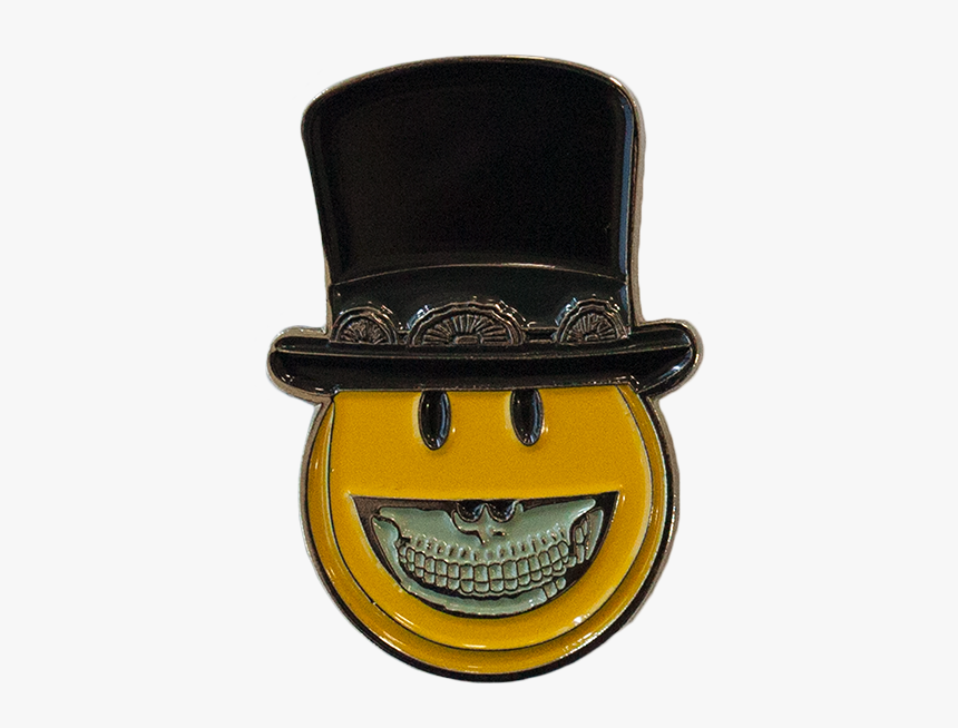 Smiley Top Hat Pin - Slash Top Hat Smiley, HD Png Download