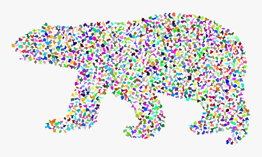 Polar Bear Random Particles Prismatic, HD Png Download