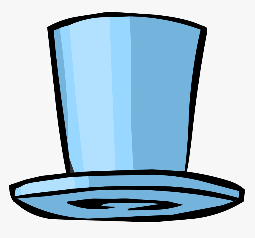 Official Club Penguin Online Wiki - Blue Top Hat Clipart, HD Png Download