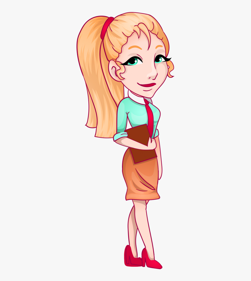 Office Women Vector Png Transparent Image - Lady Clipart Png Transparent, Png Download