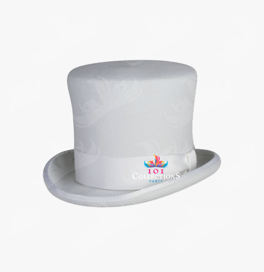 White Victorian Top Hat, HD Png Download
