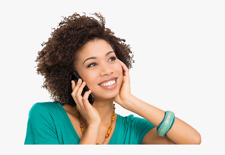 Afro - Calling On Phone Png, Transparent Png