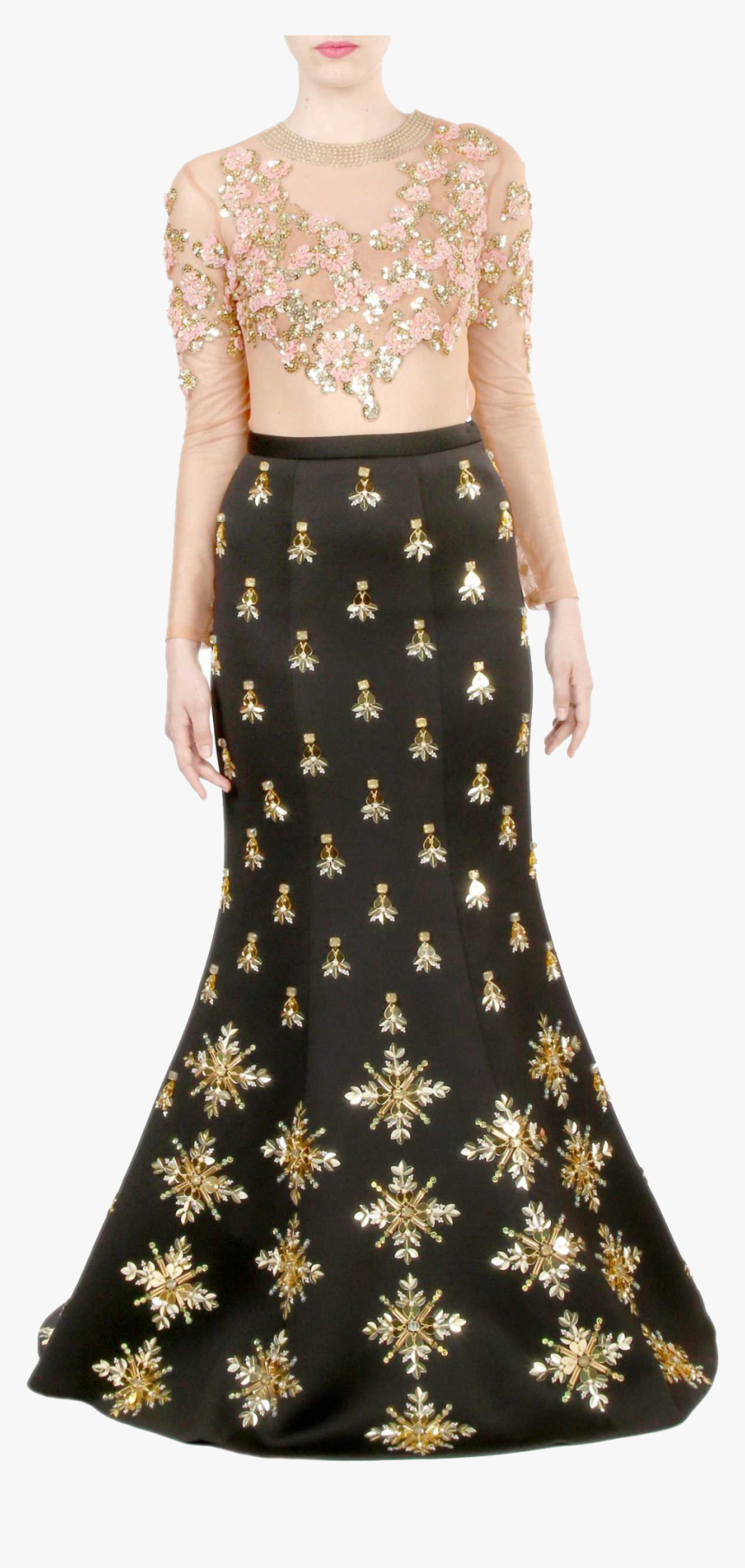 Mermaid Lehenga Png Free Image Download - Portable Network Graphics, Transparent Png