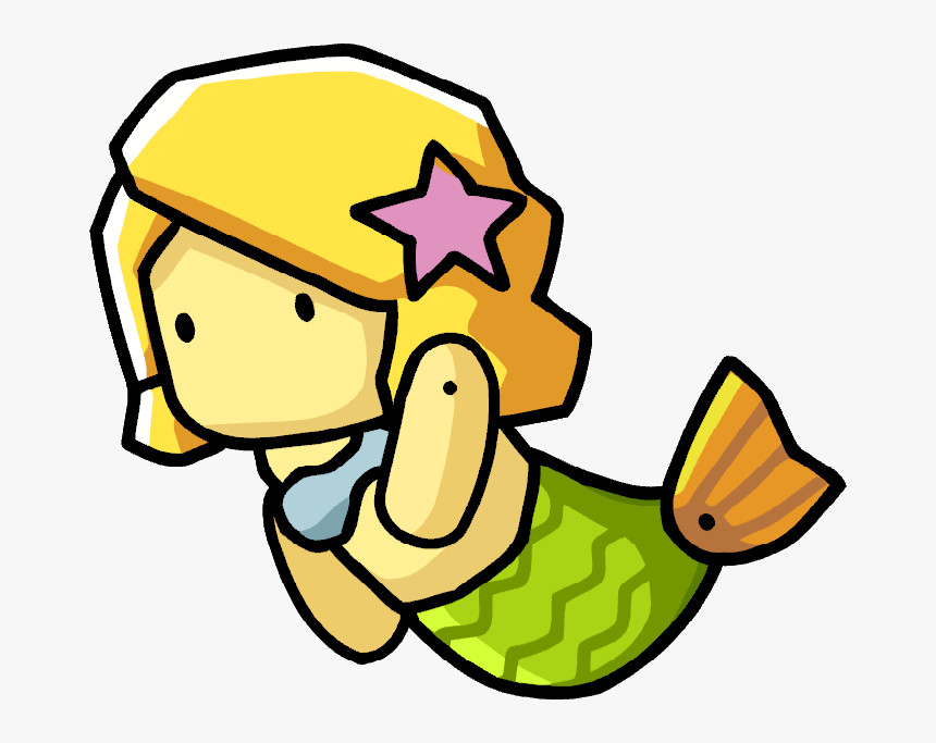 Mermaid - Scribblenauts Mermaid, HD Png Download