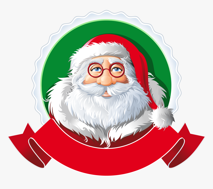 Transparent Merry Christmas Banner Png - Santa Claus Banner Png, Png Download