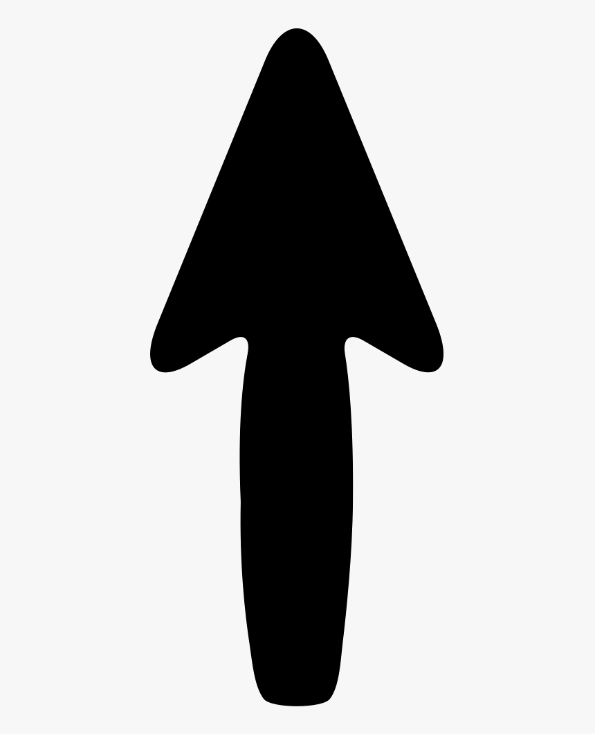 Arrow Pointing North - Mushroom Black And White Png, Transparent Png