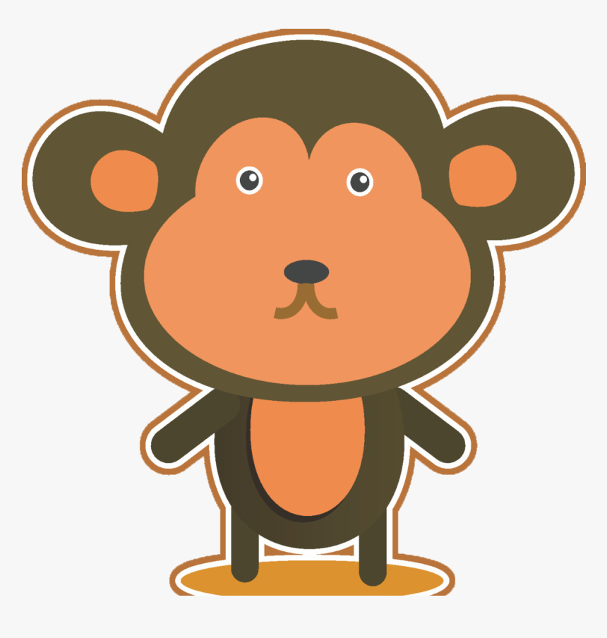 Cartoon Monkey Clip Art - Clip Art, HD Png Download
