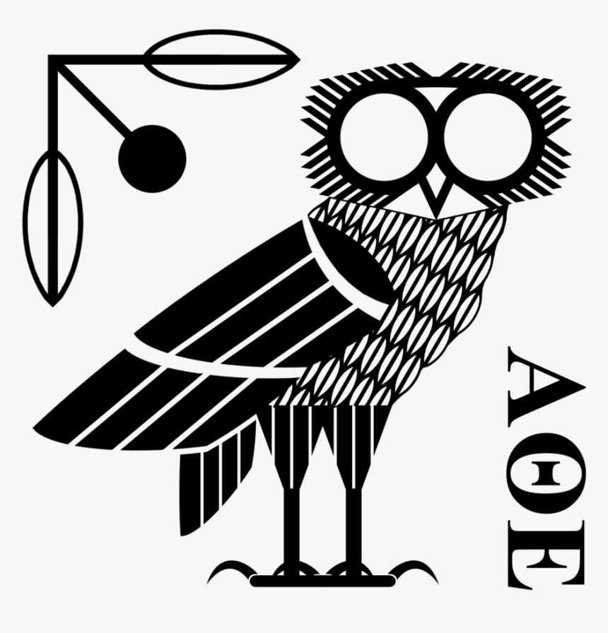 Drawn Illuminati Owl - Owl Of Minerva Art, HD Png Download
