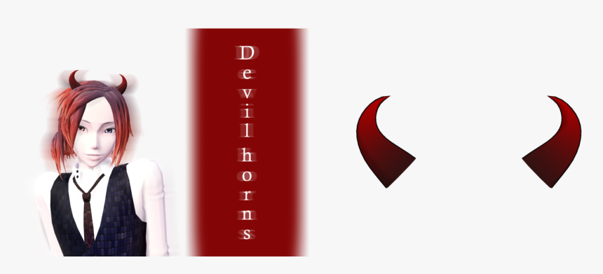 Image Transparent Download Mmd Devil Horns Dl By Joanagnes - Mmd Devil Horns, HD Png Download