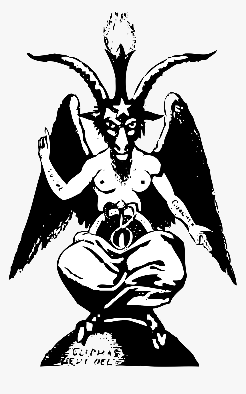 Of Symbol Satanism Theistic Satan Church Baphomet Clipart - Transparent Baphomet Png, Png Download