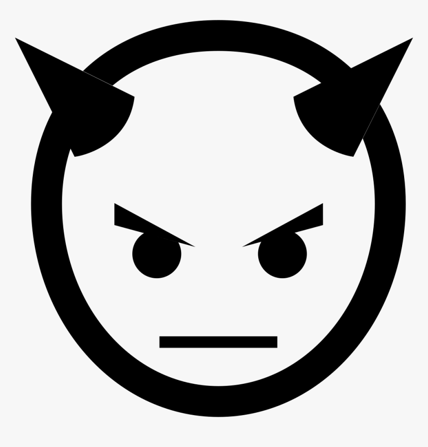 Devil Head With Horns - Devil Head Icon, HD Png Download