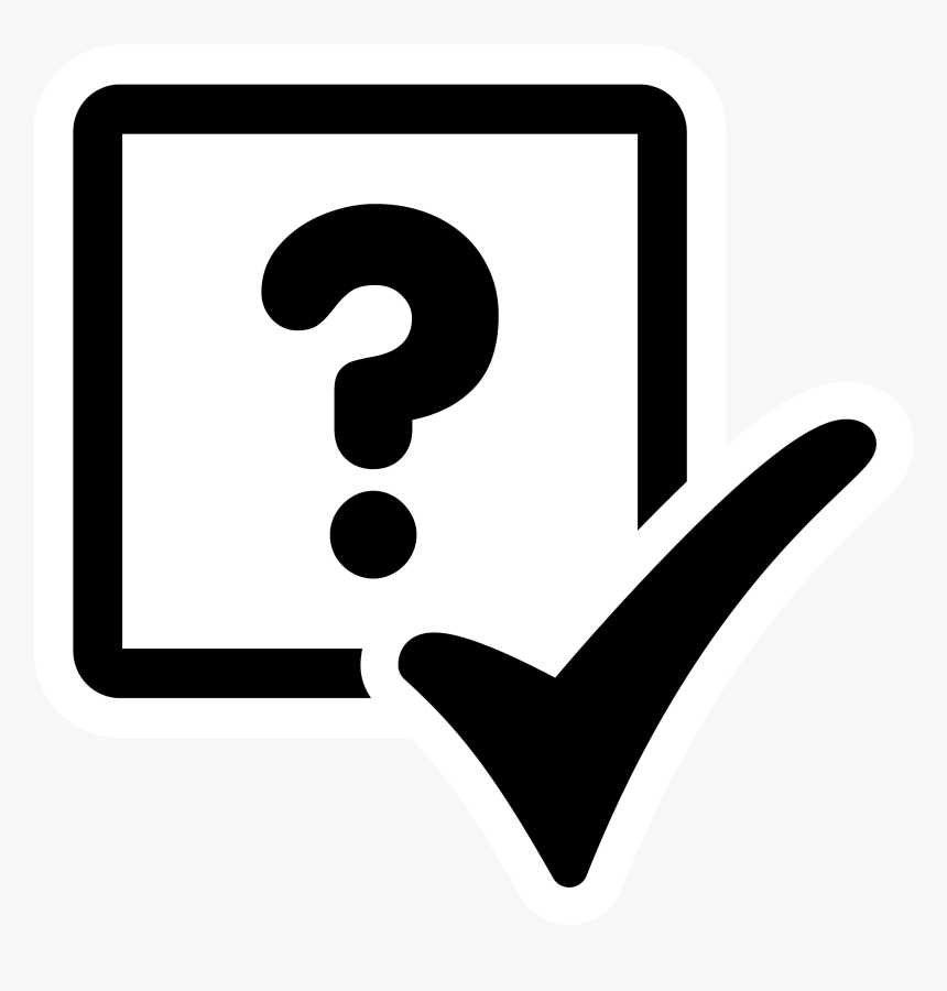 Mono Test It Clip Arts - Check Box Question Mark, HD Png Download