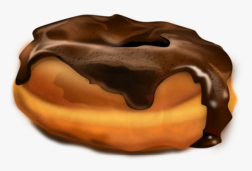 Chocolate Donut Clip Arts - Boston Cream Donut Hd, HD Png Download
