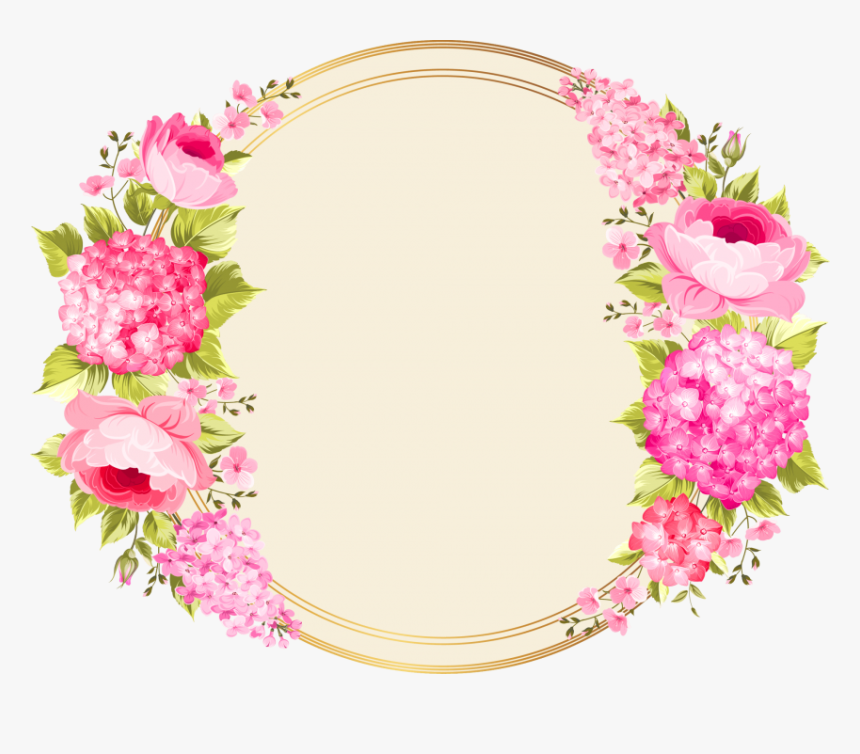 Free Png Download Etiquetas Vintage Flores Png Images - Flower Circle Frame Png, Transparent Png