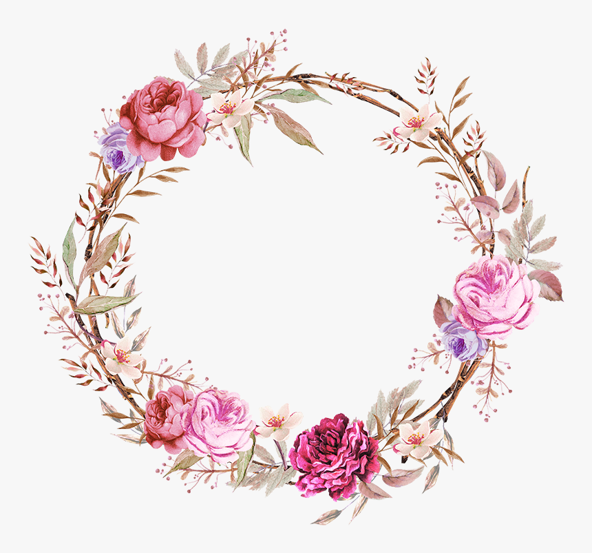 Pink Ornaments Wallpaper, Flower Border Png, Floral - Floral Frame Png, Transparent Png