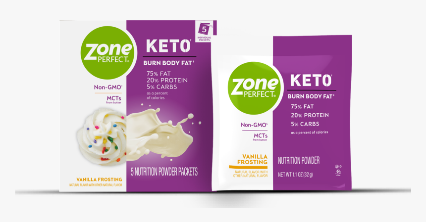 New - Keto - Vanilla - Frosting - Powdercarton V1 Tcm1506-125626 - Abbott Nutrition Products List, HD Png Download