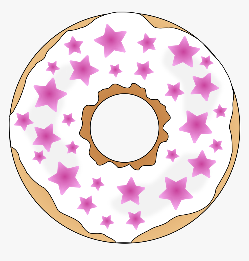 Pink Stars Donut Clip Arts - Dont Touch My Book, HD Png Download