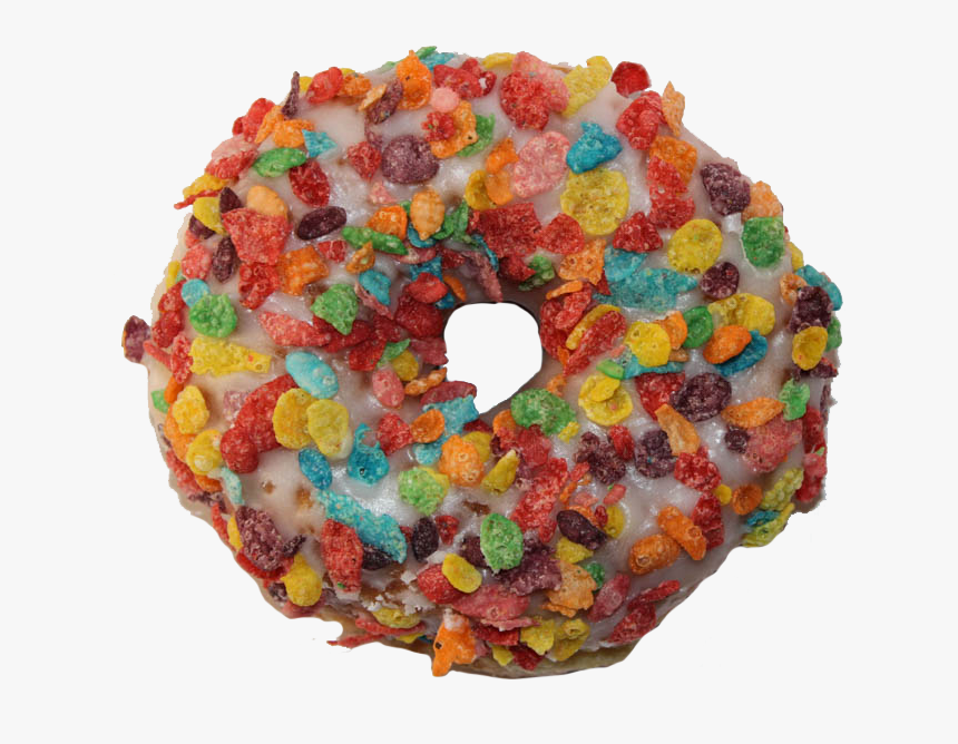 Donut Covered On Cereals, HD Png Download